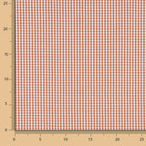 Popeline de coton à carreaux mini argile - Ribes y Casals