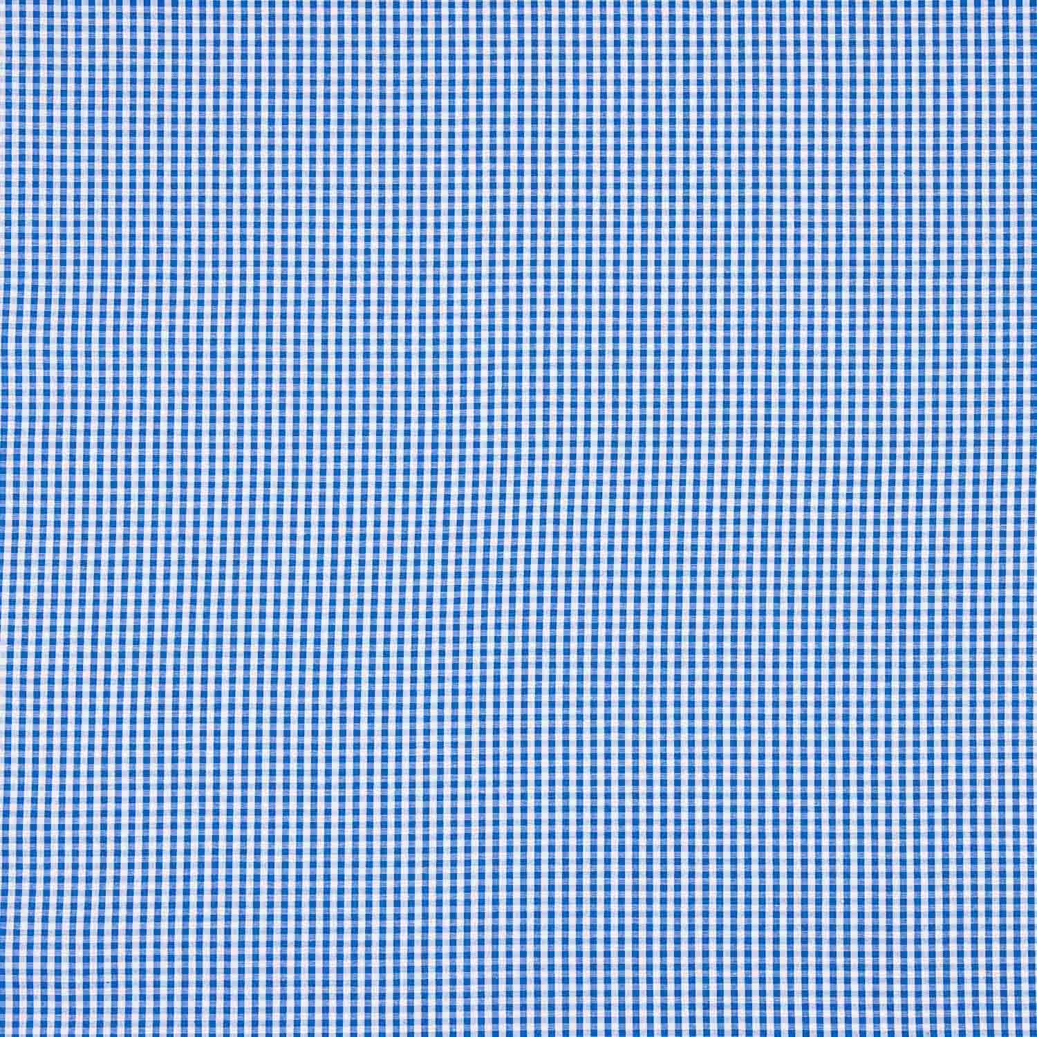 Popeline de coton à carreaux mini bleus - Ribes y Casals