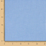 Popeline de coton à carreaux mini bleus - Ribes y Casals