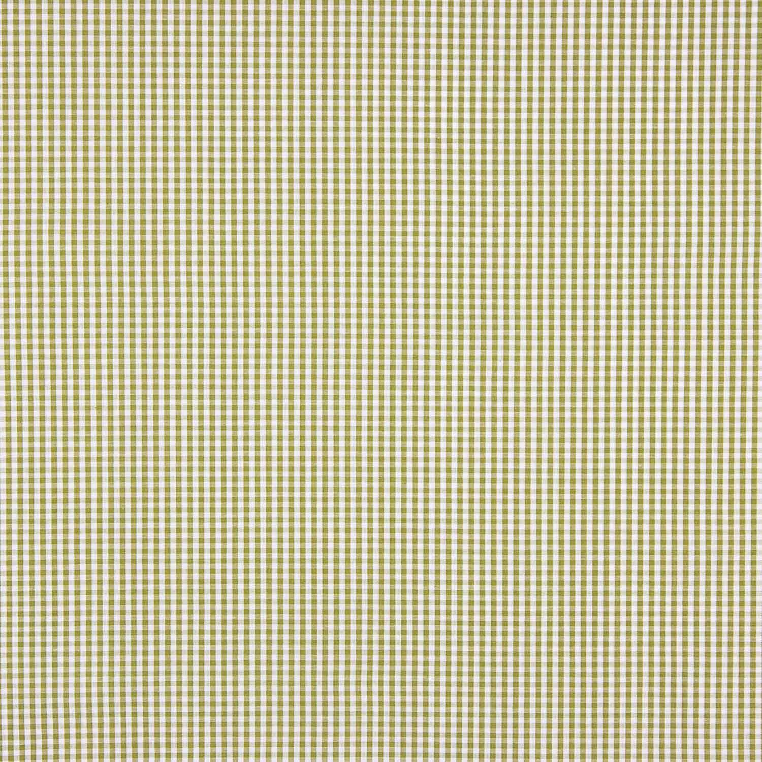 Popeline de coton à carreaux mini vert olive - Ribes y Casals