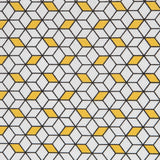 Popeline Coton Cubique Jaune - Ribes y Casals
