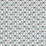 Popeline Coton Bleu Cubique - Ribes y Casals