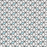 Popeline Coton Bleu Cubique - Ribes y Casals