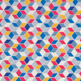 Popeline Coton Cubique Multicolore - Ribes y Casals