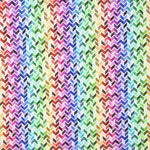 Popeline Coton Chevrons Multicolore - Ribes y Casals