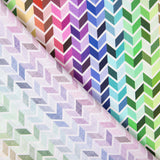 Popeline Coton Chevrons Multicolore - Ribes y Casals