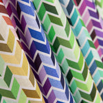 Popeline Coton Chevrons Multicolore - Ribes y Casals