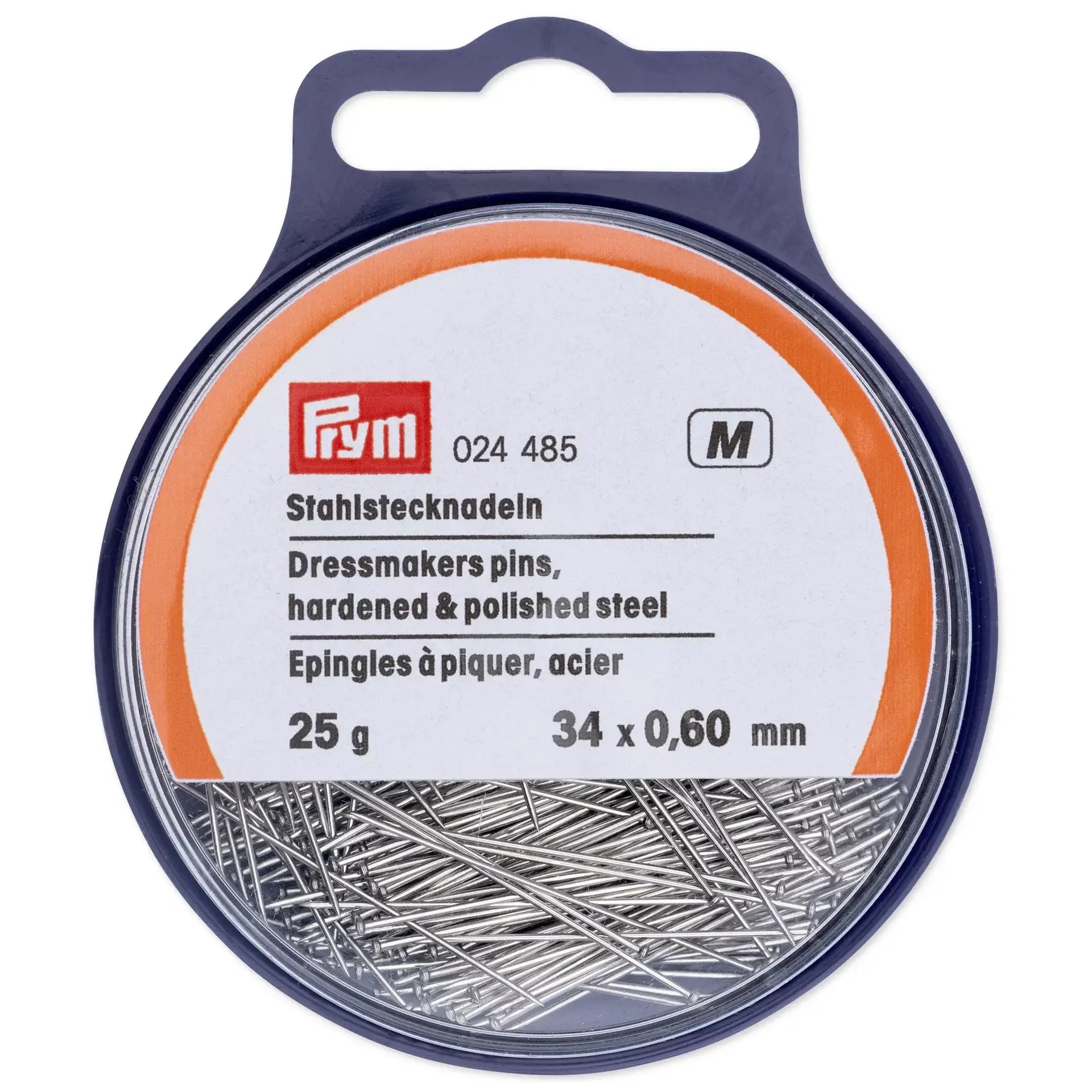 Épingles en acier Prym 024485 0,60 x 34 mm - Ribes y Casals