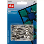 Épingles de sûreté Prym 085463 argentées 50 mm n° 3 – Lot de 50 unités - Ribes y Casals