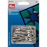 Épingles de sûreté Prym 085463 argentées 50 mm n° 3 – Lot de 50 unités - Ribes y Casals
