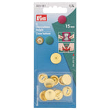 Boutons à Recouvrir Prym 323151 Dorés 15 mm – Lot de 6 - Ribes y Casals