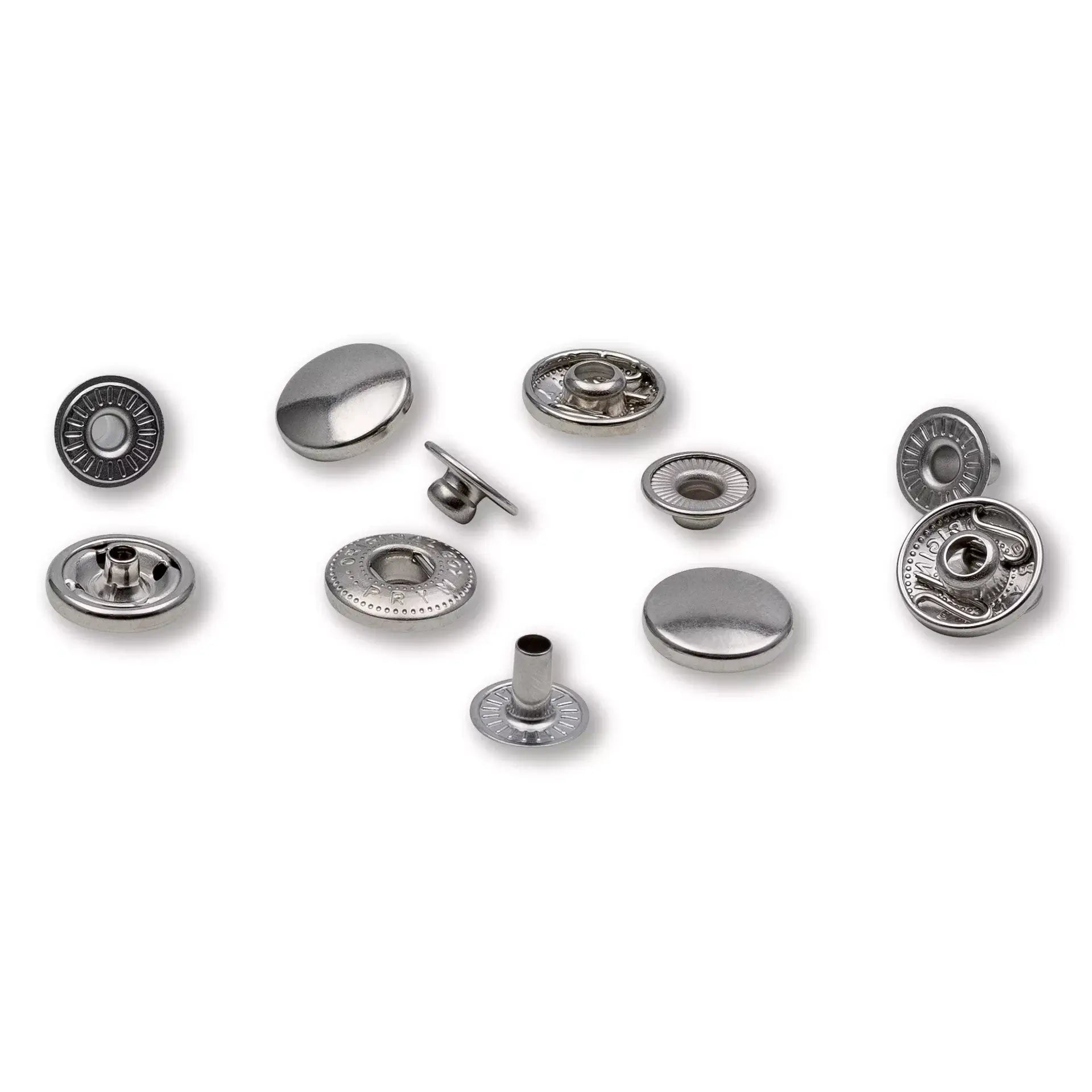 Boutons-pression Prym Anorak 12 mm argentés - Ribes y Casals