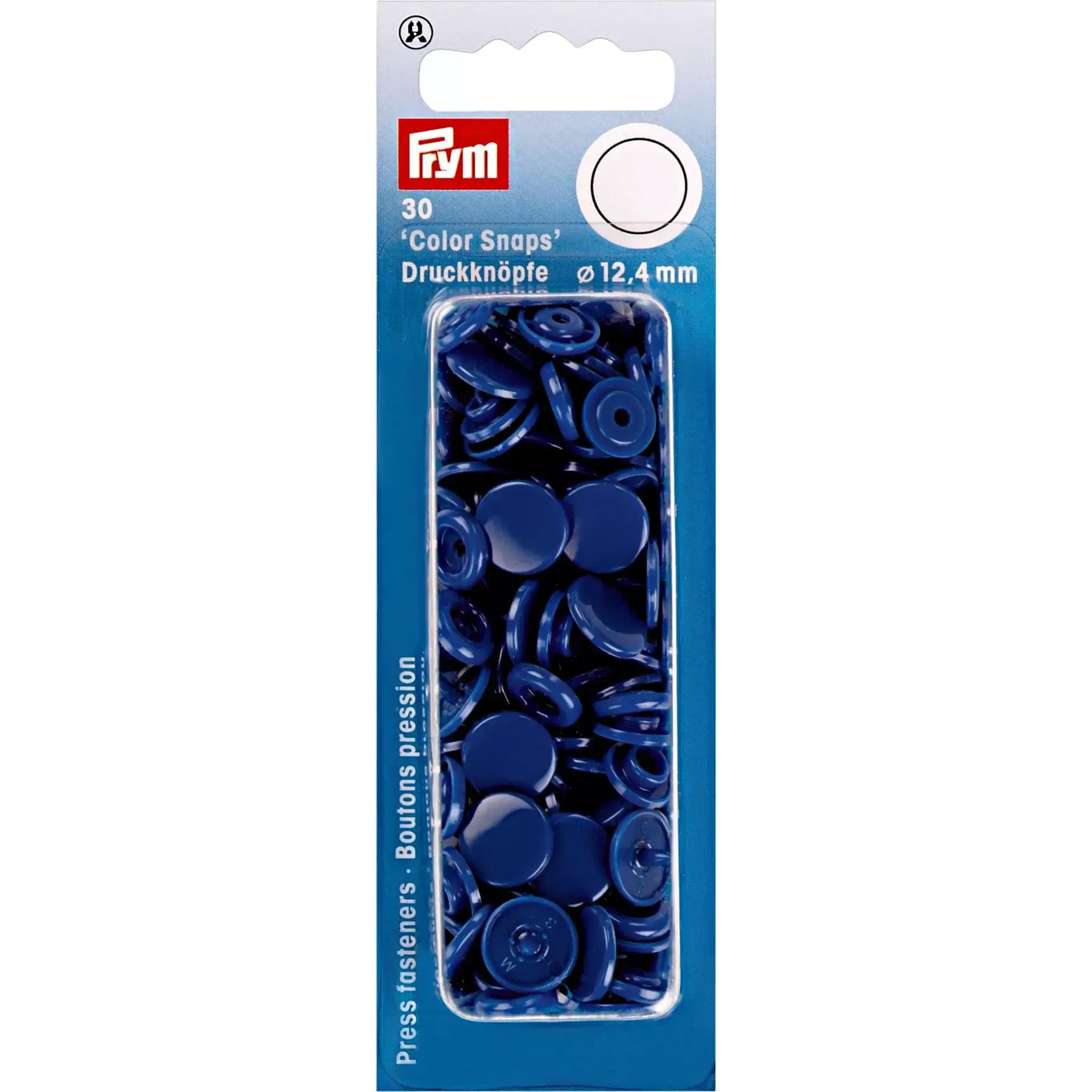 Boutons-pression Prym Color Snaps 12,4 mm bleu roi - Ribes y Casals