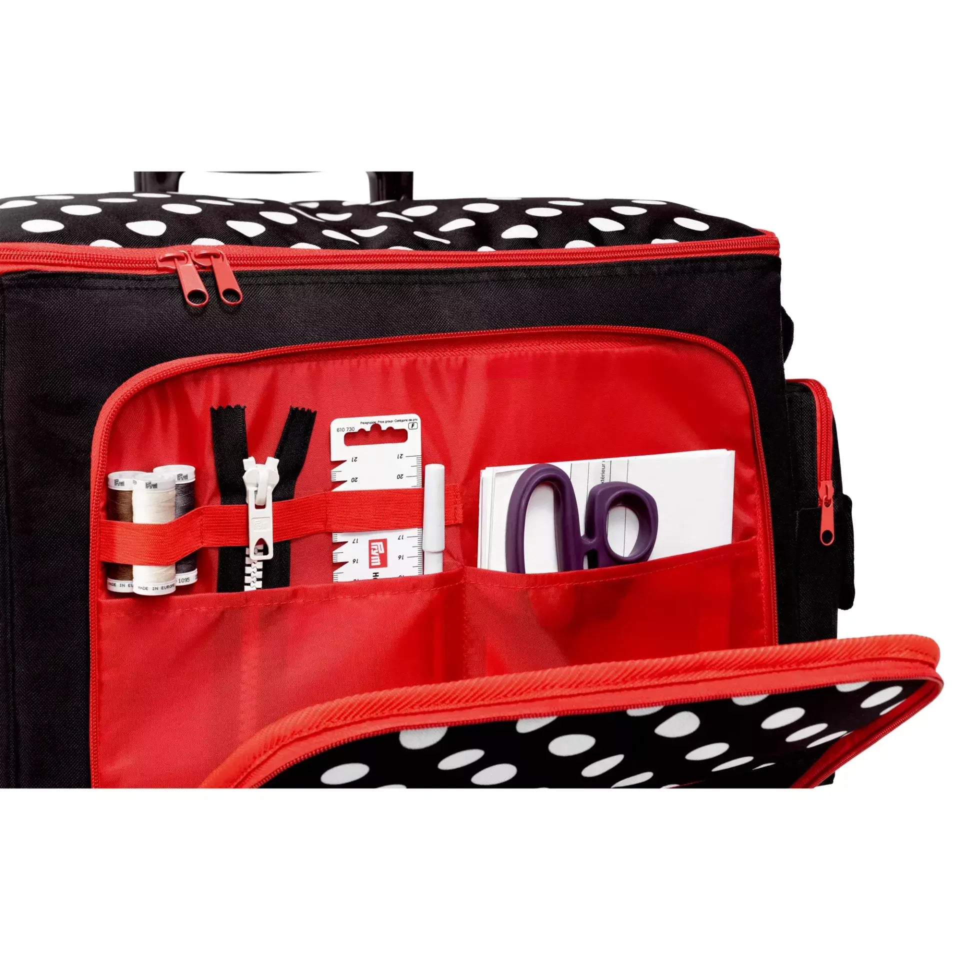 Chariot pour machine à coudre Polka Dots noir - Ribes y Casals