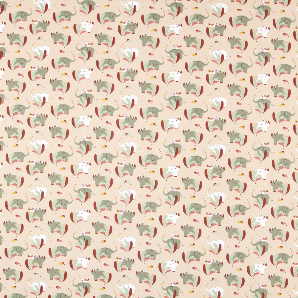 Tricot Coton Fin Éléphants - Ribes y Casals