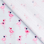 Tricot Coton Flamants Bleu - Ribes y Casals