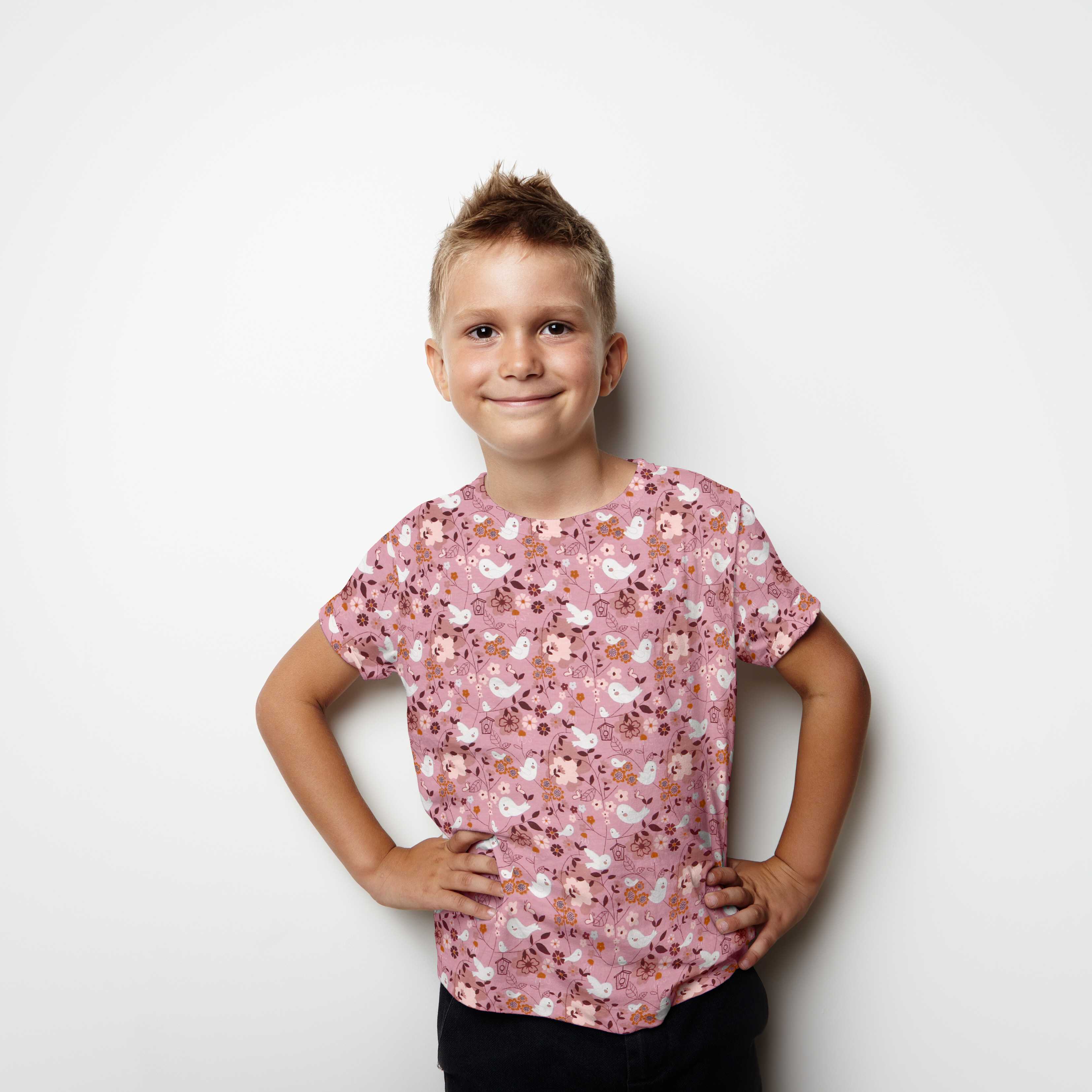 Jersey de Coton Colombes Rose - Ribes y Casals