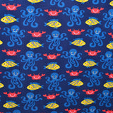 Tricot Coton OEKO-TEX Pieuvre Fond Marin - Ribes y Casals