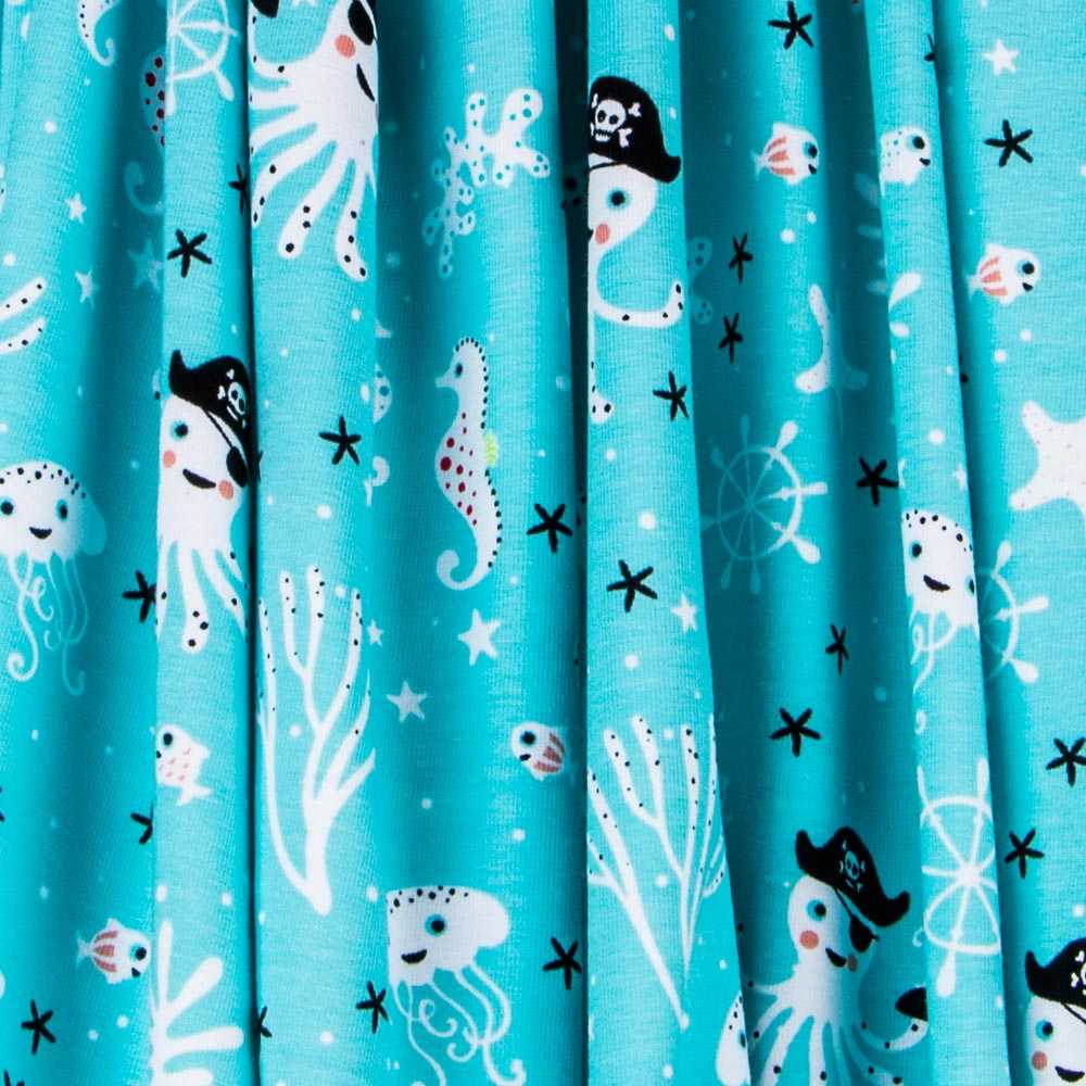 Jersey Coton Poulpes Vert - Ribes y Casals