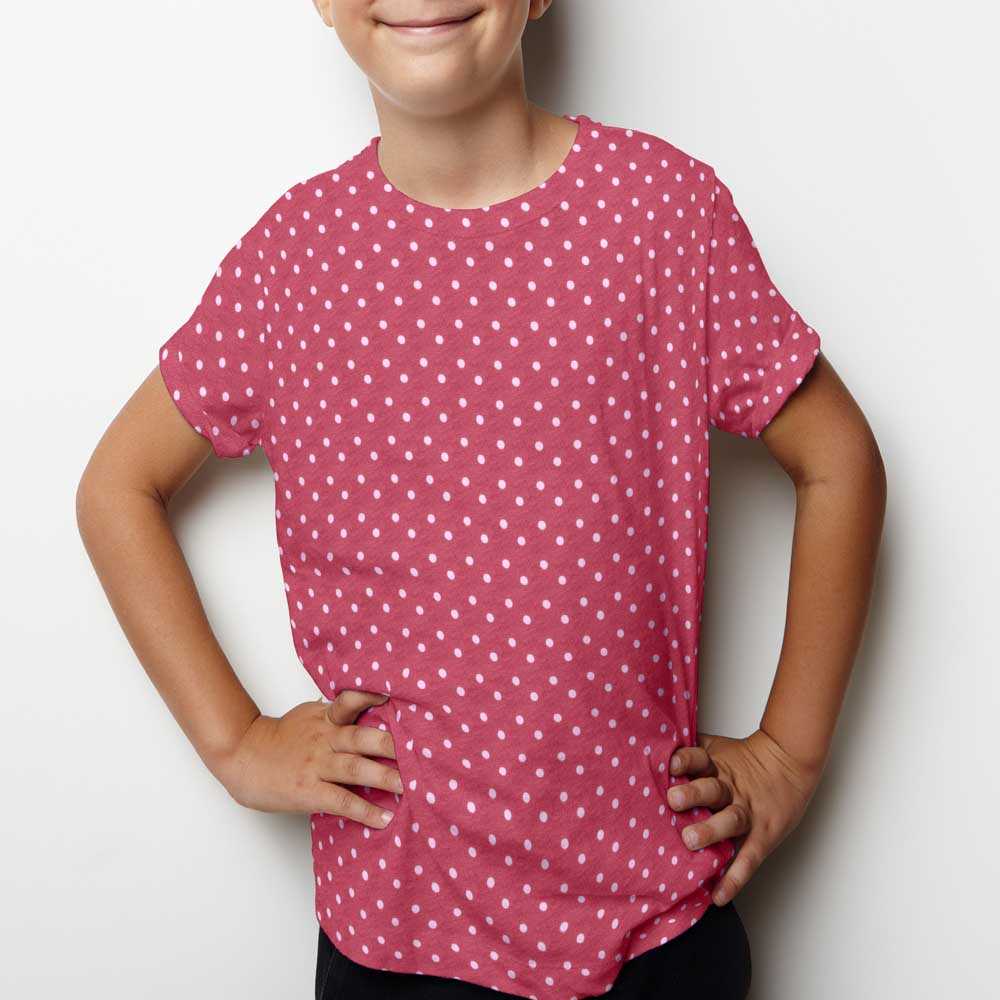 Tricot Jersey Coton Pois Marsala - Ribes y Casals