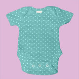 Tricot Jersey Coton Pois vert Menthe - Ribes y Casals