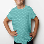 Tricot Jersey Coton Pois vert Menthe - Ribes y Casals