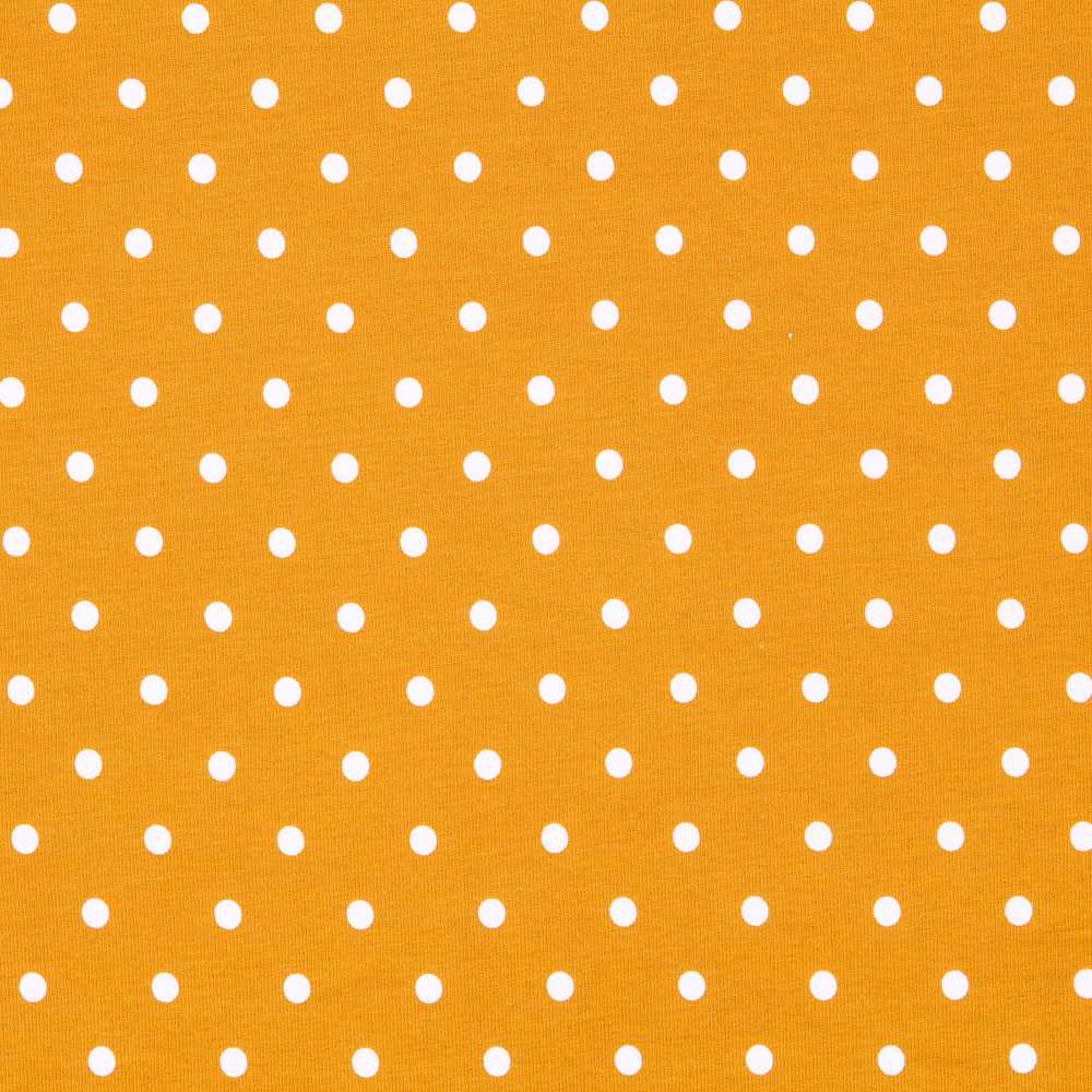 Tricot Jersey Coton Pois Ocre - Ribes y Casals