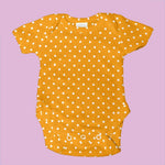 Tricot Jersey Coton Pois Ocre - Ribes y Casals