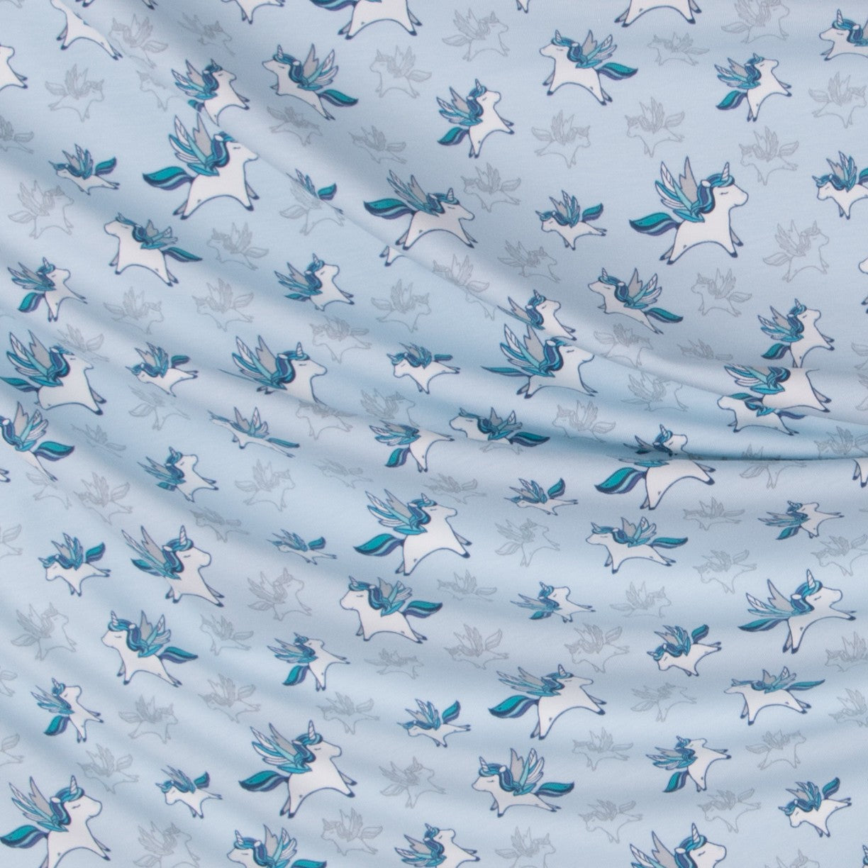 Point Coton Unicornes Bleu - Ribes y Casals