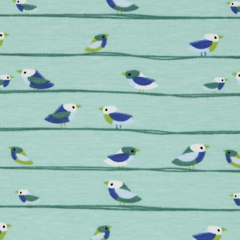 Maille Jersey Green Birds - Ribes y Casals