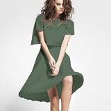 Maille Jersey Brillant Vert Bouteille - Ribes y Casals