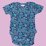 Coton maille Tshirt Jungle Bleu - Ribes y Casals