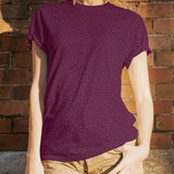 Coton maille Tshirt Pois Bordeaux - Ribes y Casals