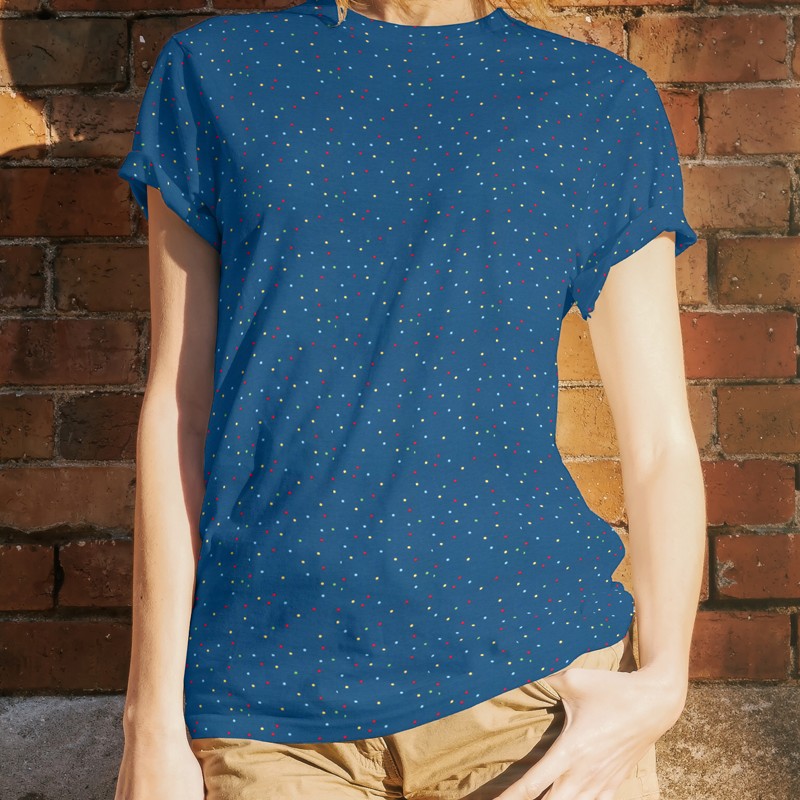 Coton maille Tshirt Pois Canard - Ribes y Casals