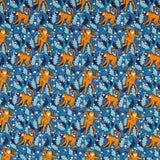 Coton maille Tshirt Monkey Bleu - Ribes y Casals