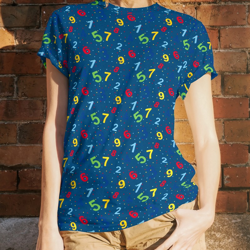 Coton maille Tshirt Numbers Canard - Ribes y Casals