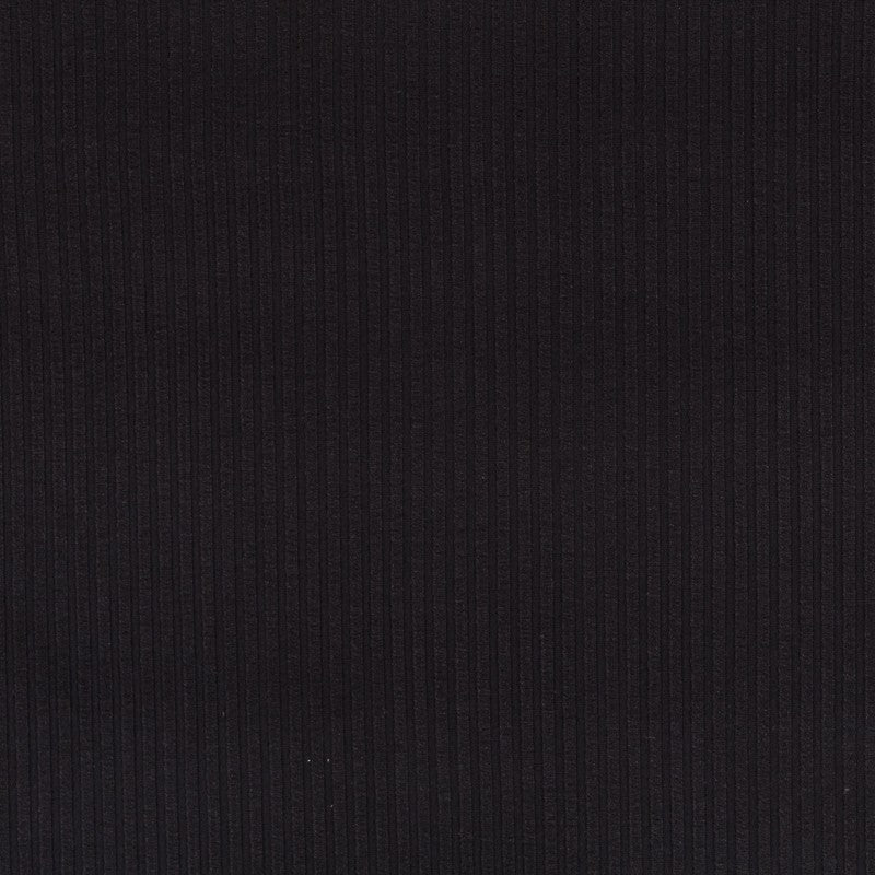 Maille Nervurée Jersey Noir - Ribes y Casals