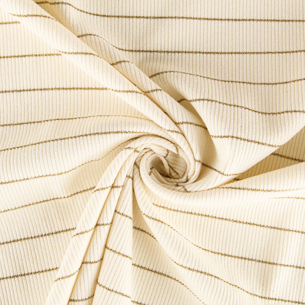 Jersey Côtelé Lurex Or - Ribes y Casals