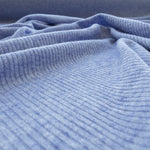 Maille Nervuré Viscose Bleu - Ribes y Casals