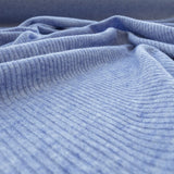 Maille Nervuré Viscose Bleu - Ribes y Casals