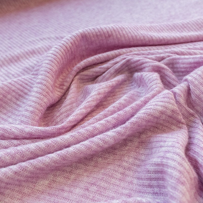 Maille Nervuré Viscose Mauve - Ribes y Casals