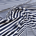 Maille Nervuré Viscose Rayures Marine - Ribes y Casals