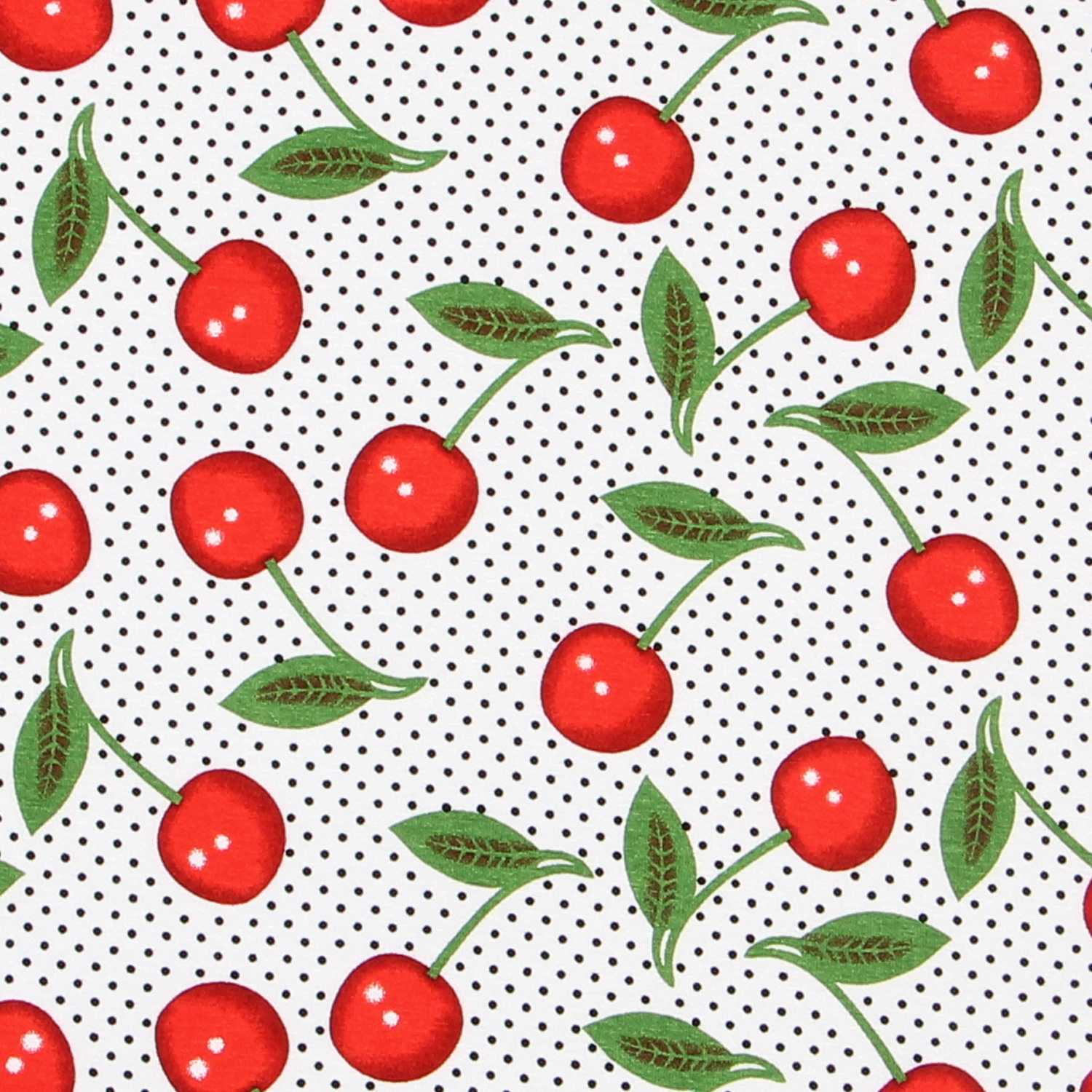 Jersey de Coton Pois Cerise - Ribes y Casals