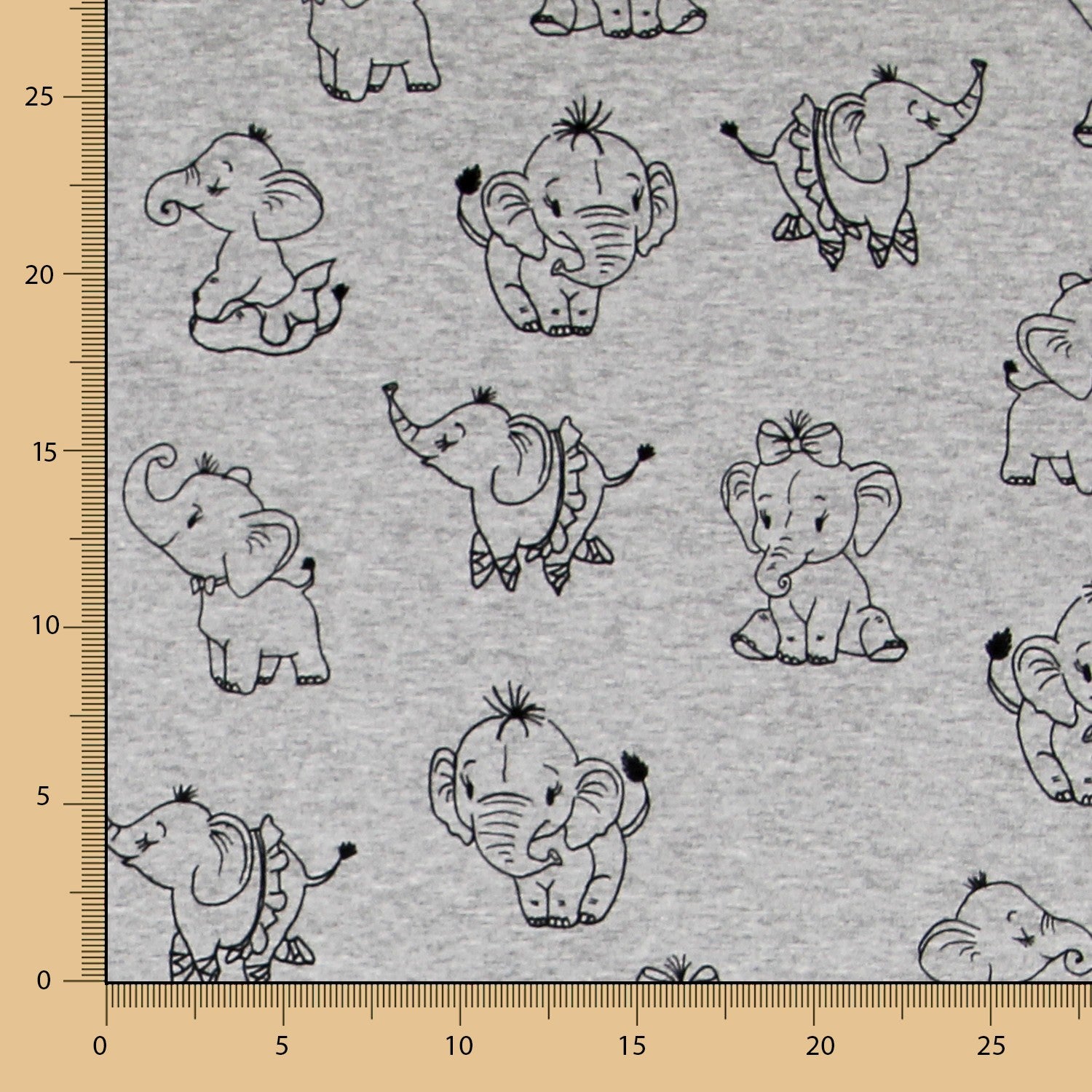 Minky Éléphant Gris - Ribes y Casals