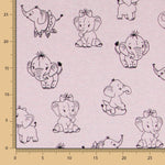 Minky Éléphant Rose - Ribes y Casals