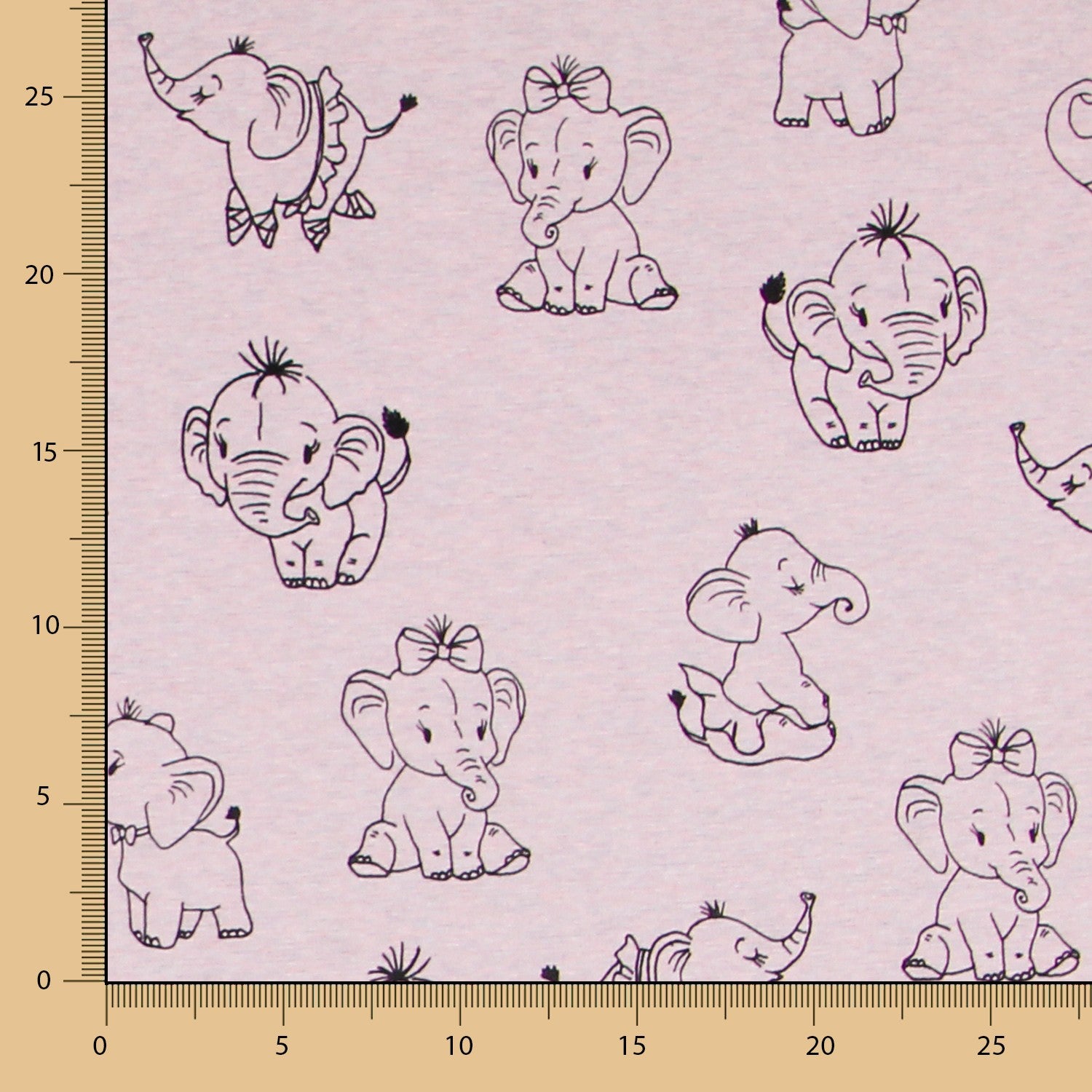 Minky Éléphant Rose - Ribes y Casals