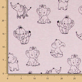 Minky Éléphant Rose - Ribes y Casals