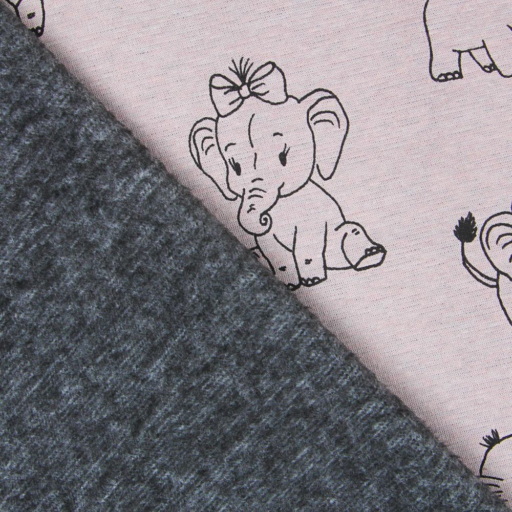 Minky Éléphant Rose - Ribes y Casals