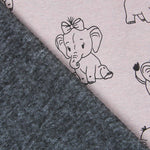 Minky Éléphant Rose - Ribes y Casals