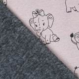 Minky Éléphant Rose - Ribes y Casals